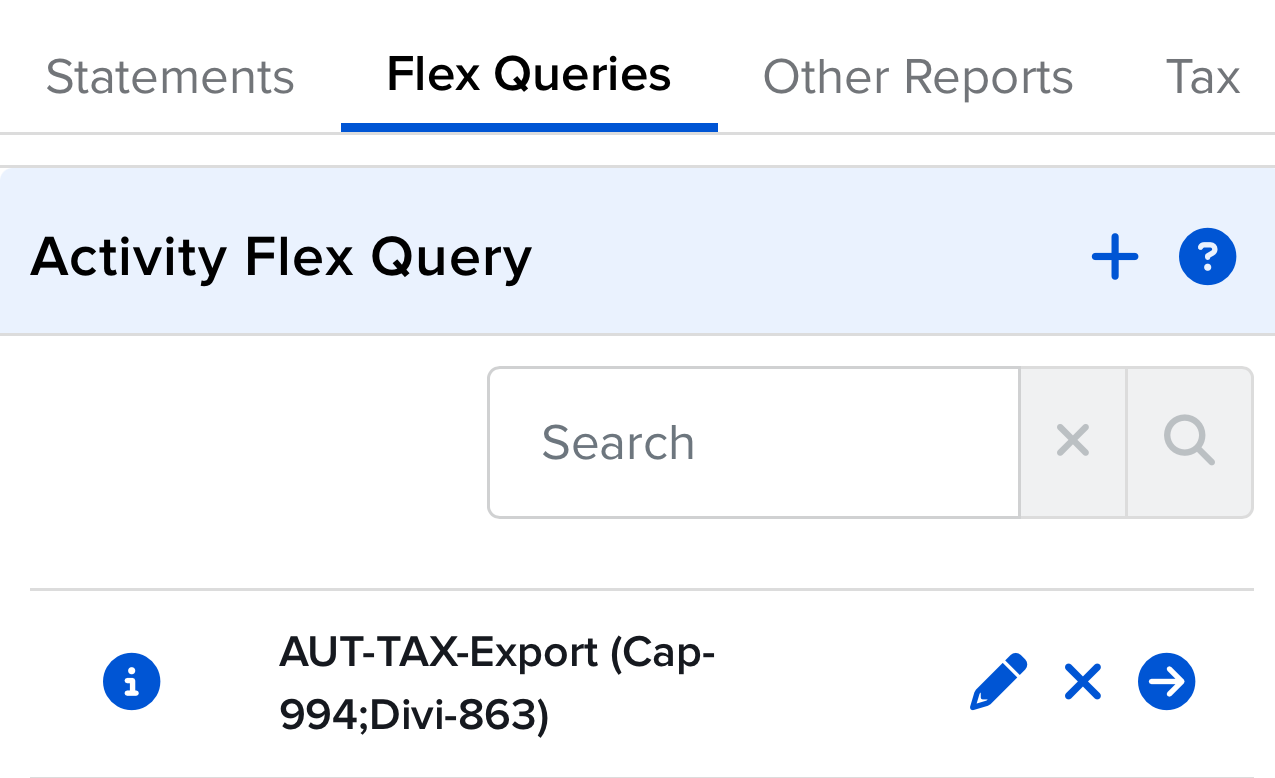 Activity Flex Query + Button